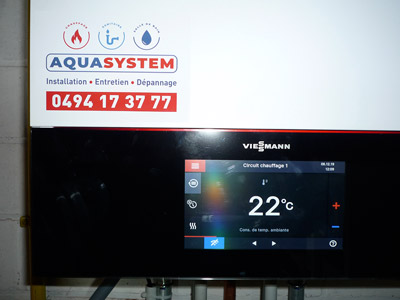 Chaudière condensation viessmann aquasystem réparation dépannage luxembour, namur